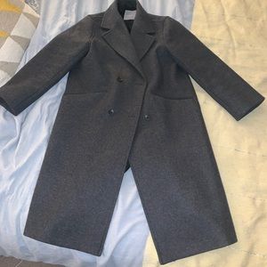 Everlane Charcoal Gray Wool Pea Coat